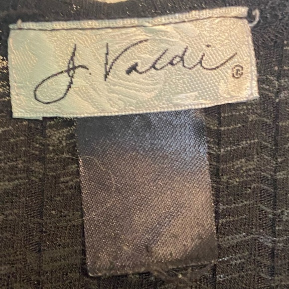 J Valdini Black sleeveless scoop neck summer lightweight tank dress small - Picture 3 of 4